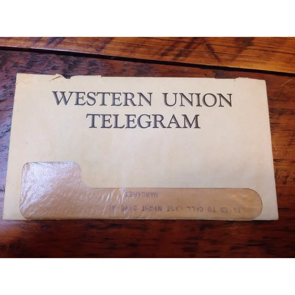 Lot 3 1948 Western Union Telegrams Luray Axton Virginia Harold Margaret Fitch